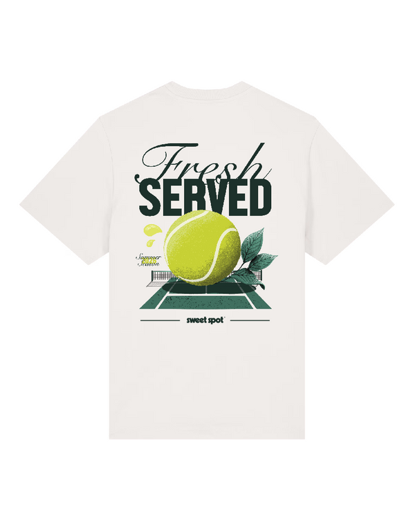 T-Shirt - "Fresh Served" – off white