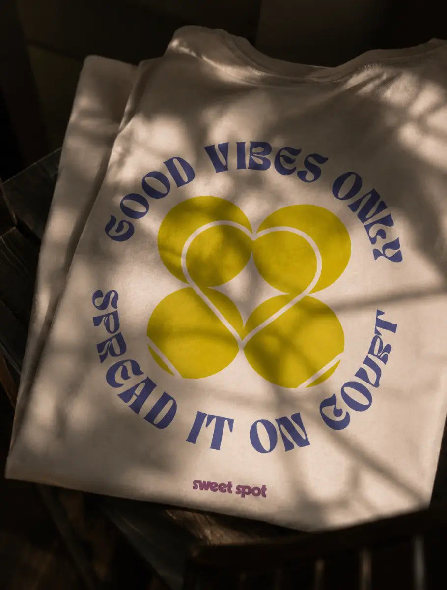 Good vibes only.
Spread it on court.