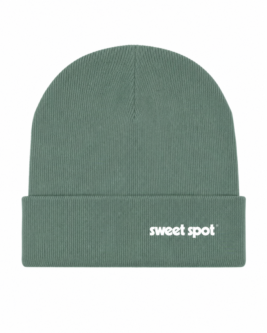 Rippstrick Beanie - "sweet spot" - glazed green